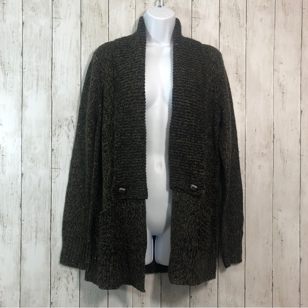 Attention Open Front 2 Pocket Cardigan Large
